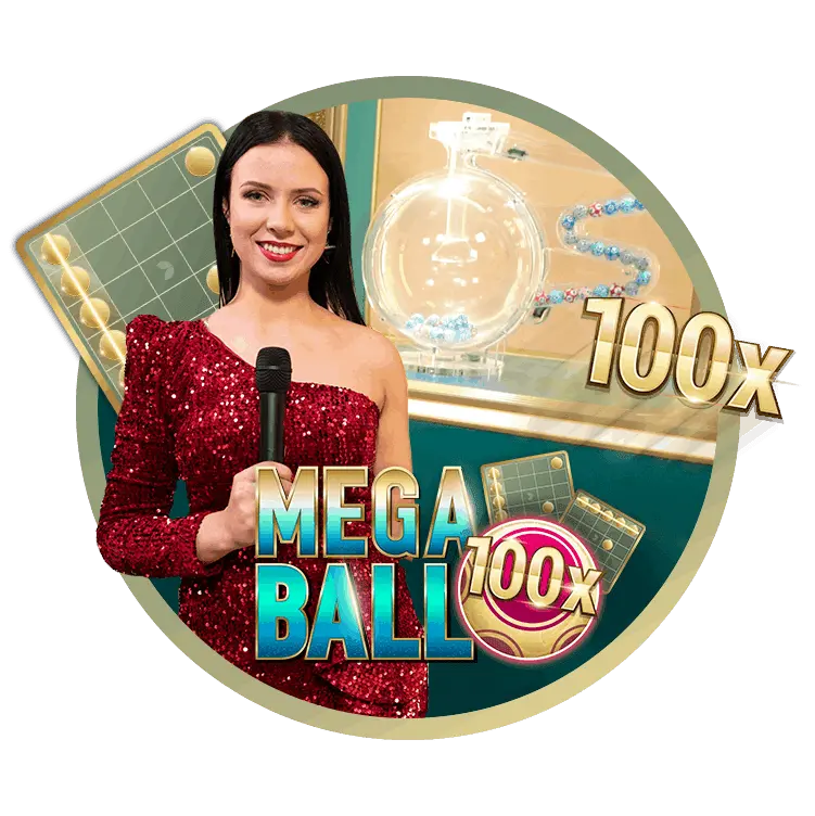 Mega Ball live-peli